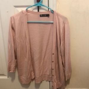 Pink cardigan